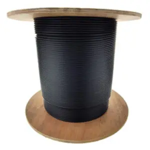 Cable Wholesale 10E3-306NH 1000 ft. 6 Fiber Indoor & Outdoor Fiber Optic Cable - Multimode 50 & 125 OM3 - GR-409-Core - 10 Gbit - Black