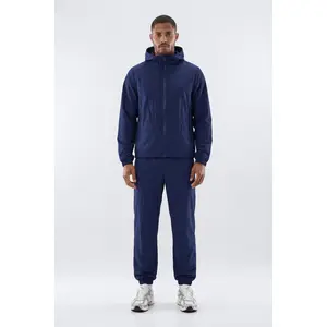 CoreNylon Hooded Full Zip Jacket - Navy
