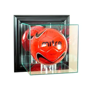 Perfect Cases  Wall Mounted Soccer Display Case- Black