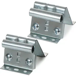 Adjustable Garage Door Top Bracket (2 Pack), Galvanized Steel Replacement Bracket Garage Door Parts