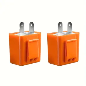 2 Pin 12V Adjustable Speed LED Electronic Flash Relay, Repair Motorcycle Turn Signal & Hazard Warning Ultra Flash, Advanced Dc12v
