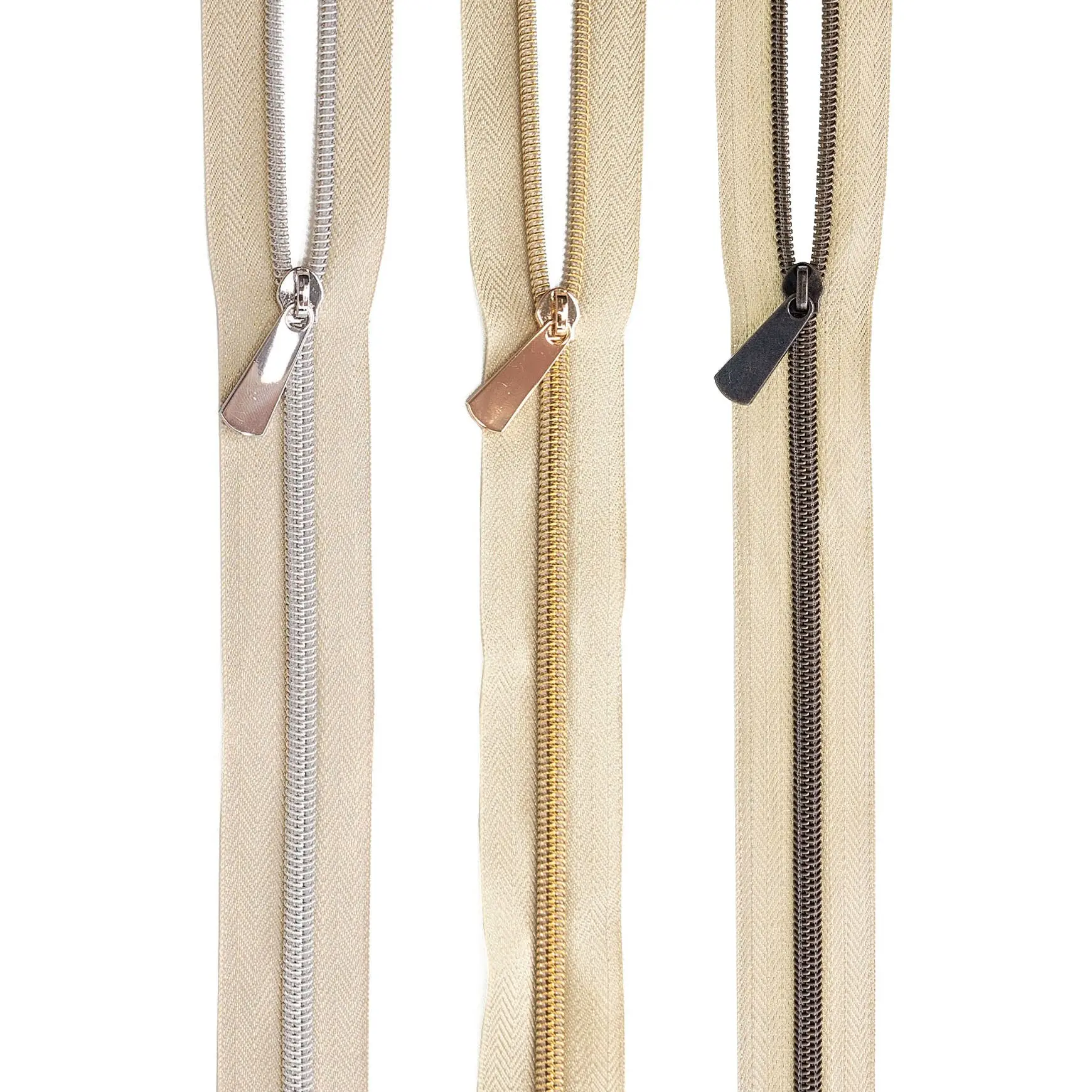 #5 Nylon Zipper Tape - Metallic Gold