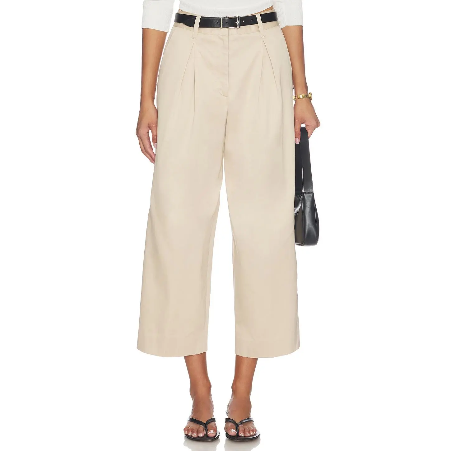 Favorite Daughter The London Trouser in Light Khaki