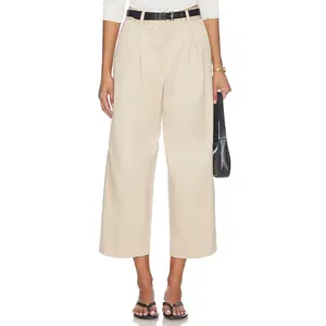 Favorite Daughter The London Trouser in Light Khaki