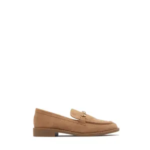 Caroline Loafer Flats - Camel Suede