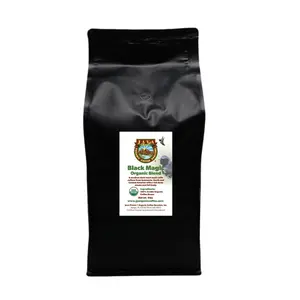 Low Acid Organic Coffee – Whole Bean, Mold-Free & Stomach Friendly by Java Planet, Black Magic Blend Coffee, Medium Dark Roast, Smooth Full Flavored, 5LB Bag