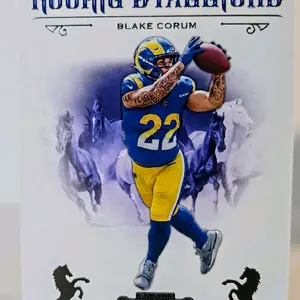 Blake Corum - 2024 Panini Contenders Rookie Stallions #21 (RC) Los Angeles Rams