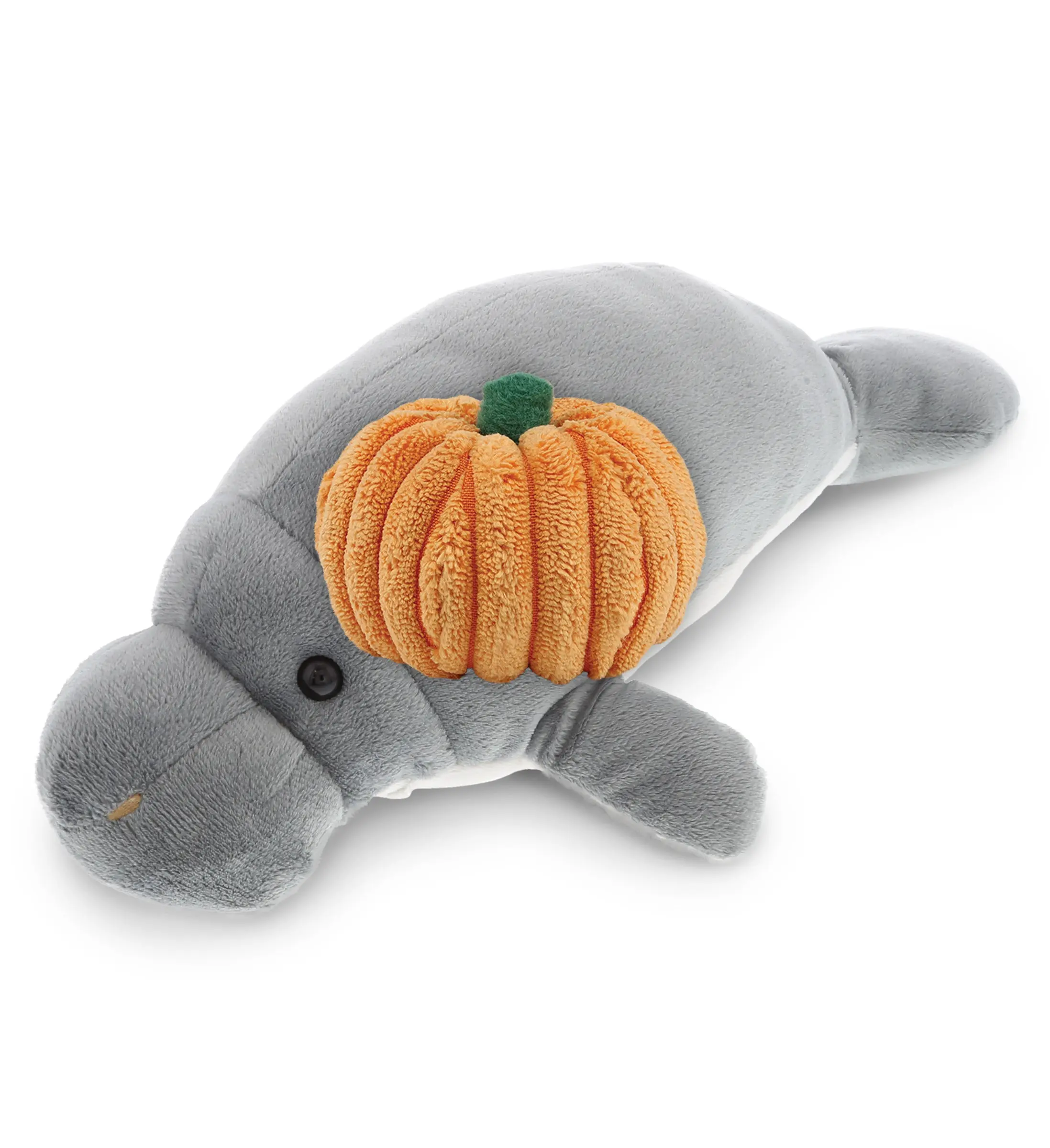15" Grey Manatee Stuffed Toy - Wild Collection Plush, 15l×9w×5.5h inches Fabric Toy, Halloween & Friendsgiving Gift for Adults