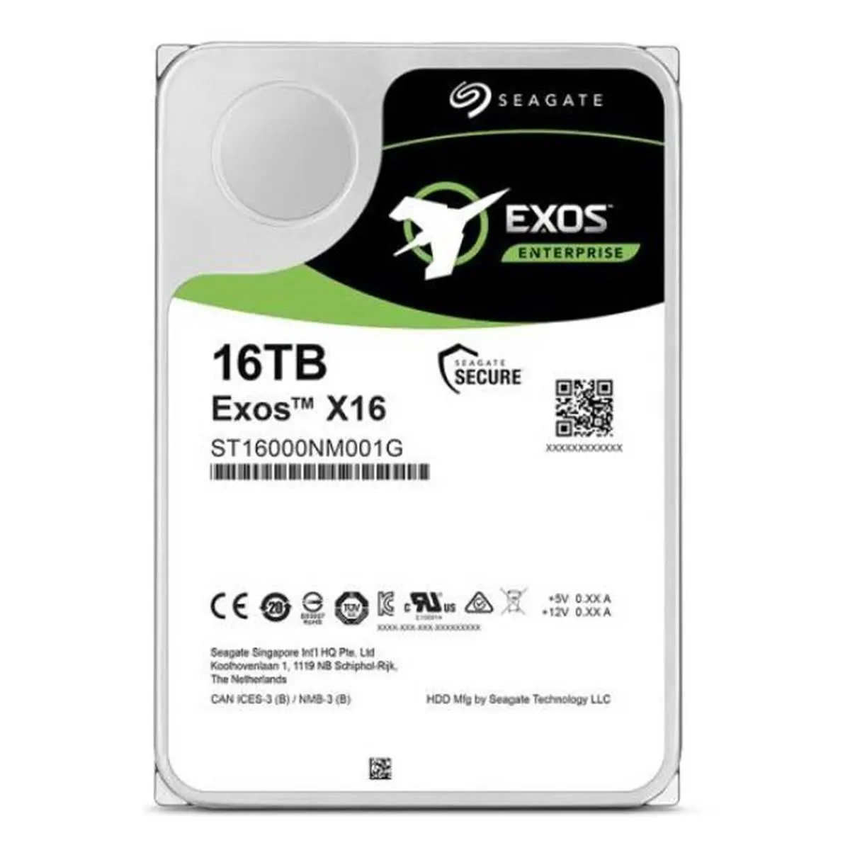 Seagate Technology LLC Enterprise Internal Hard Disk - 16TB HDD, 7200 RPM High-Speed, SATA 6GB/s Interface, 256 MB Cache Memory