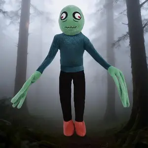 30cm Salad Fingers Plush Toy Creepy Green Monster Stuffed Doll Weird Horror Cartoon Figure Soft Plushie Gift for Fans Home Decor