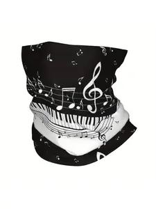 Southeast Music Notes Thin Bandana Neck Wrap Scarf Headband Neck Cover