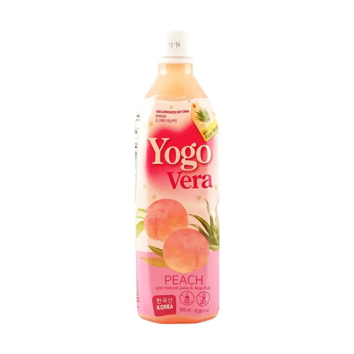 YOGO VERA Aloe Peach Juice Drink 500ml - Real Fruit Pulp, Korean Beverage, Natural Flavor YOGO VERA Aloe Peach Juice Drink 500ml - Real Fruit Pulp, Korean Beverage, Natural Flavor