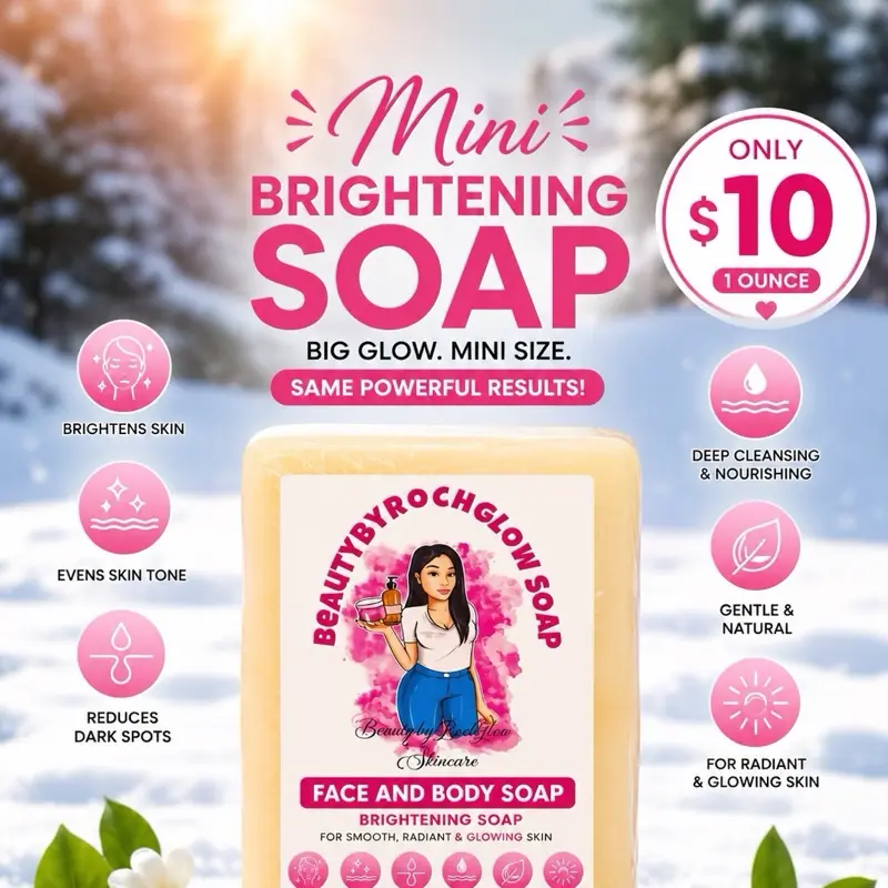 Beautybyrochglow face and body soap