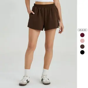 Women's Casual High Waist Side Pocket Shorts, Versatile Loose Women's Bottom, Street Womenswear, Simple Style Women's Shorts