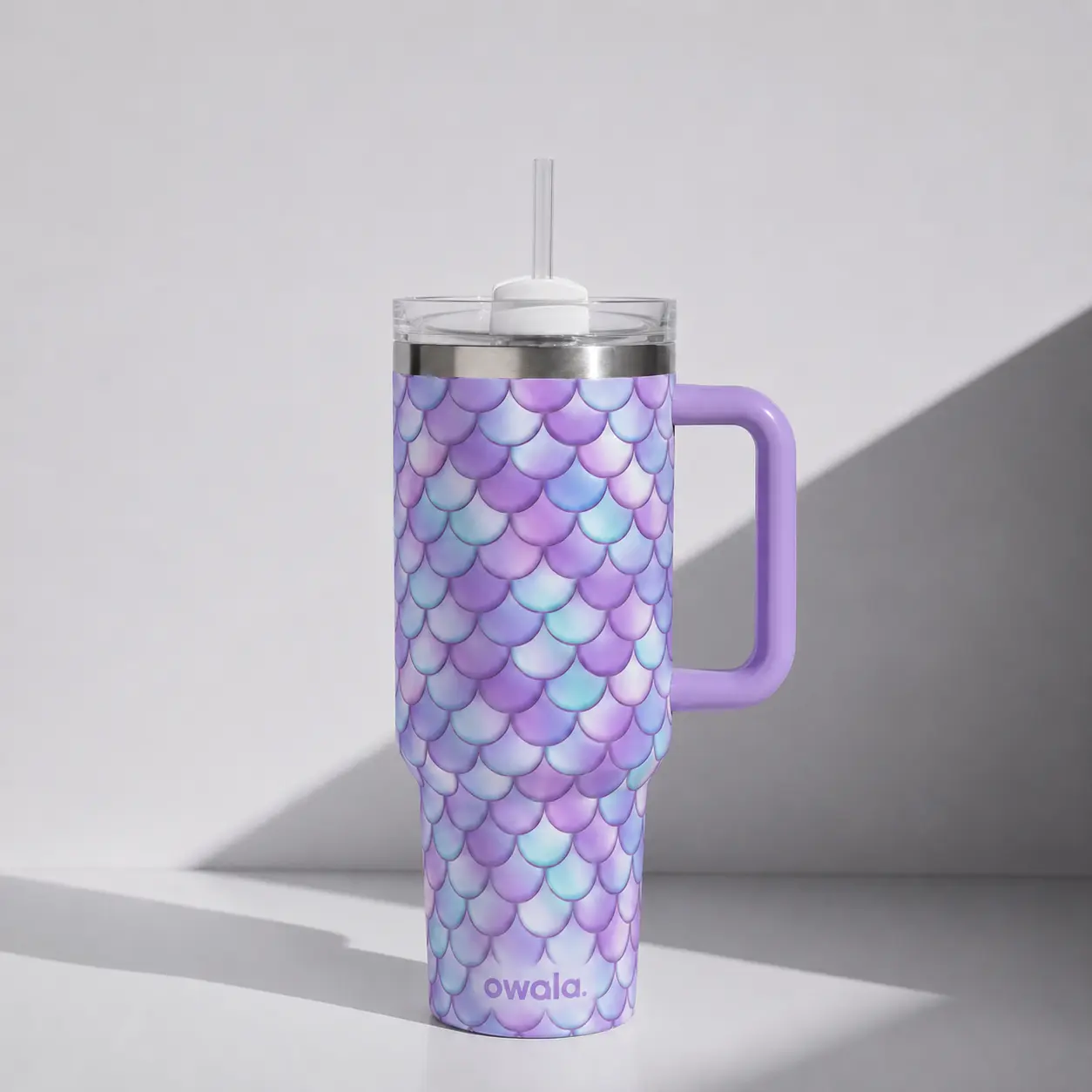 Limited Edition 2026 Owala Rambler 40 oz Tumbler with Handle & Straw Lid, Vacuum Insulated Stainless Steel Travel Mug, Leakproof Cup Holder Friendly Water Bottle, Outstanding Design