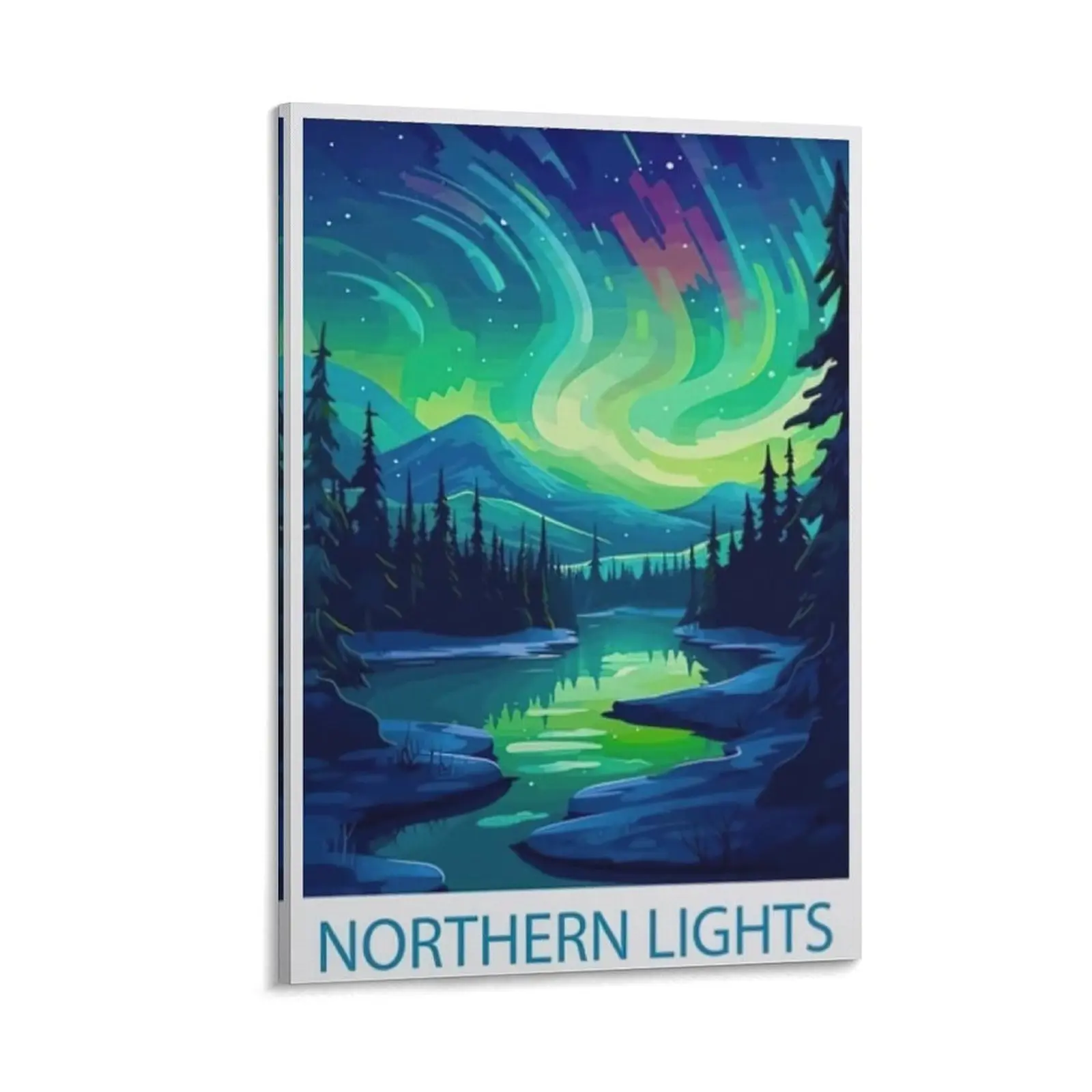 Aurora Borealis Canvas Poster (24) Poster Canvas Wall Art For Bedroom Decor Bar Office Room Decor Gift
