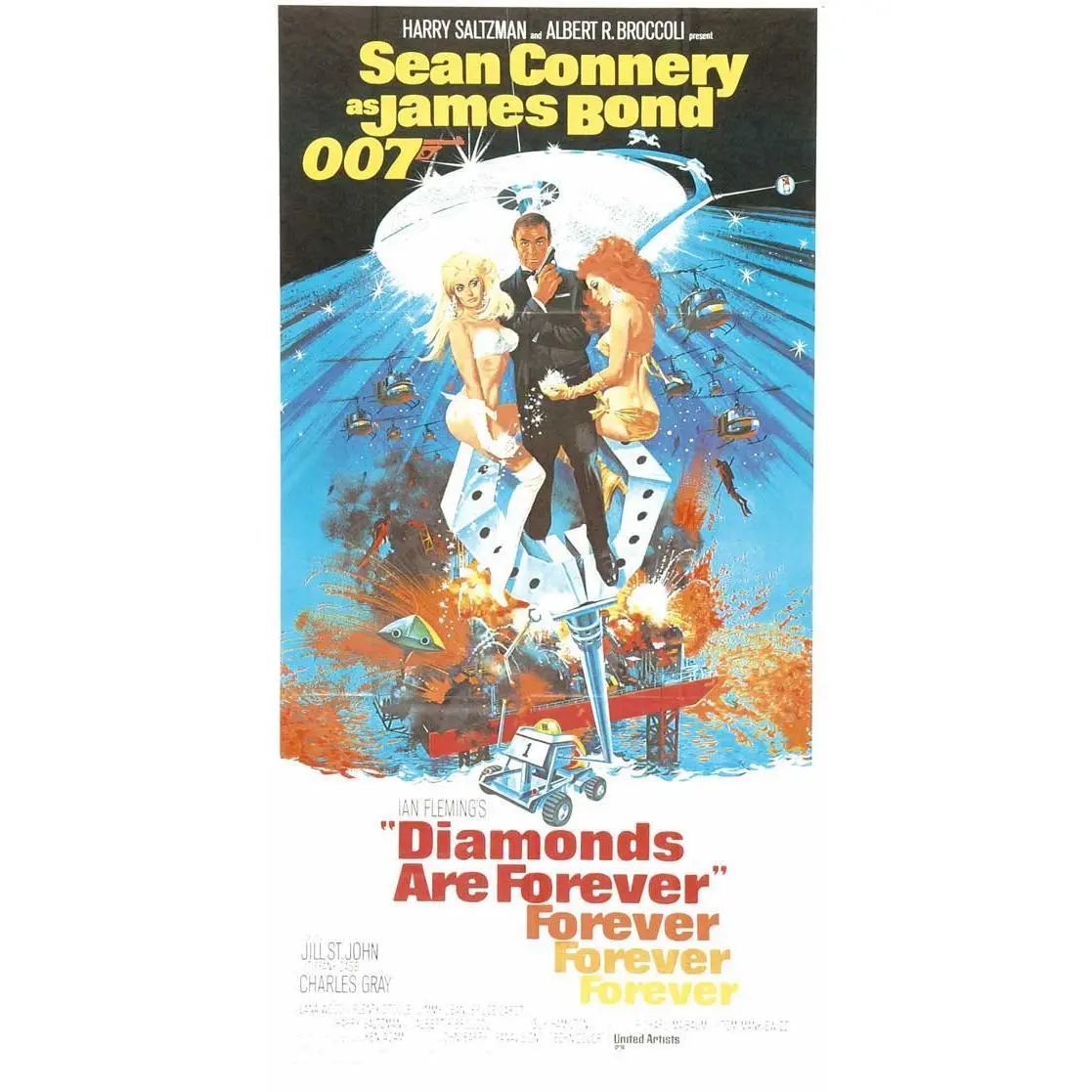 Diamonds Are Forever Movie Poster Print (11 x 17)