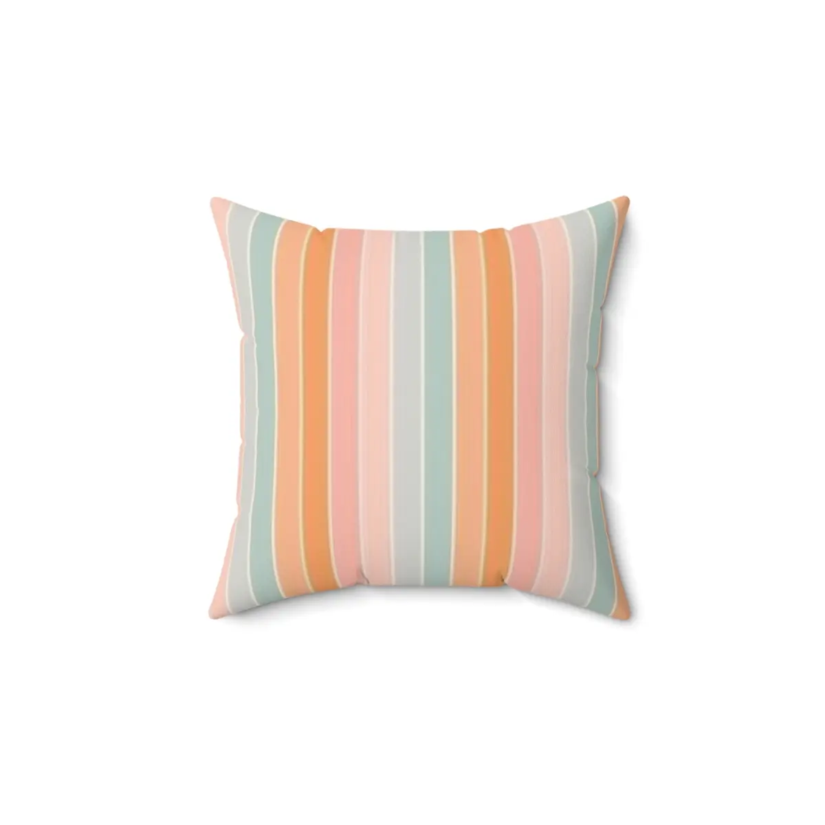 Boho Pastel Rainbow Spun Polyester Square Pillow