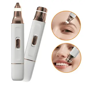 2 in 1 facial & eyebrow hair trimmer for Women, Rechargeable Face Razor, Lip & Peach Fuzz Remover, Precision Eyebrow Shaper, Portable Painless Hair Removal Tool