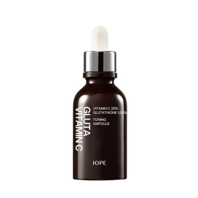 IOPE Gluta Vitamin C Toning Ampoule 23g - Brightening Skincare Treatment for Skin Repair & Exfoliation