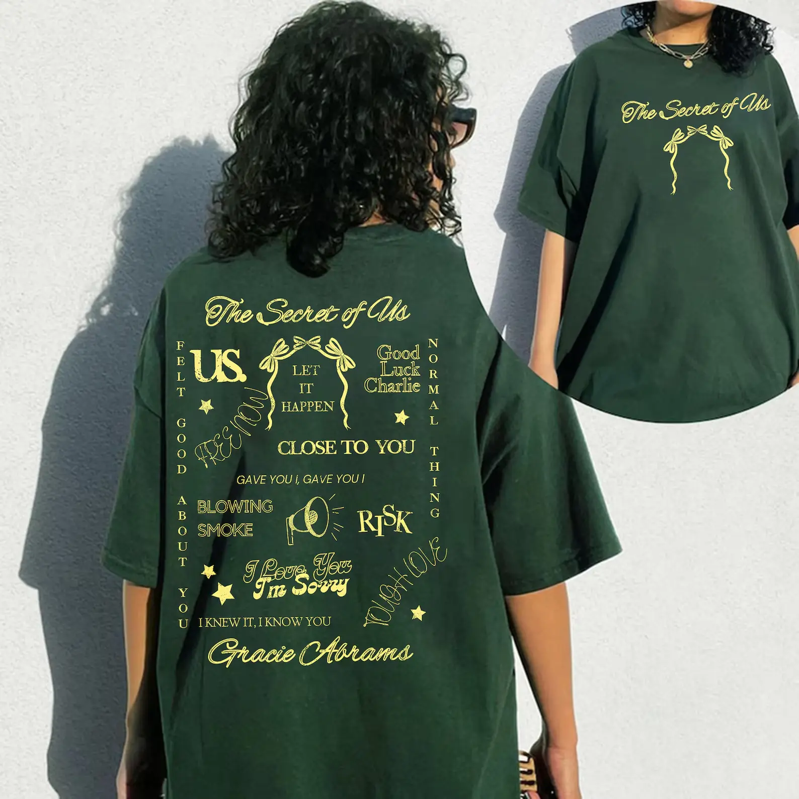 Vintage Gra.cie Abrams Shirt, The Secret Of Us Tour 2024 Tee, Gra.cie Abrams Hot Album Shirt, Fans Gift