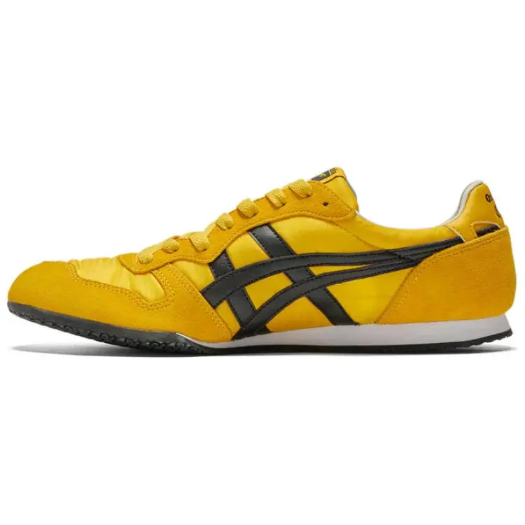 Onitsuka Tiger ASICS Serrano Yellow Black Versatile Cushioned Durable Sneakers Unisex 1183B400-755
