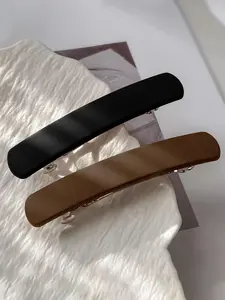 Minimalist All-match Plain Matte Hair Clips, Fashionable Hair Accessories for Women & Girls, Minimalist Headwear Suitable for Casual Daily Wear, Barrettes Hair Clips