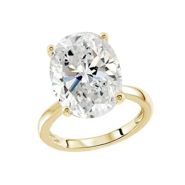 Radiance by Absolute™ 14.34ctw Oval Solitaire Ring
