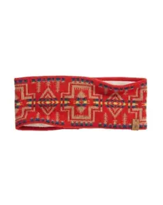 Pendleton Fleece Lined Headband in Harding Red