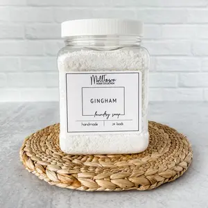 Gingham Laundry Soap -Long-Lasting Freshness & Non-Toxic Clean | 4 Simple Ingredients