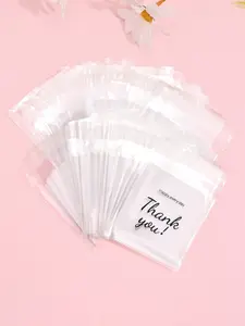 100 Simplistic Thank-You Letter Packaging Bags, Ideal for Jewelry Storage, Earrings, Necklaces, Keychains, Birthday, Party, Holiday, Wedding, Home Use