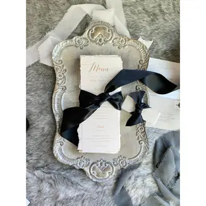 Deckle Edge Menu | Style 211 - Set of 10