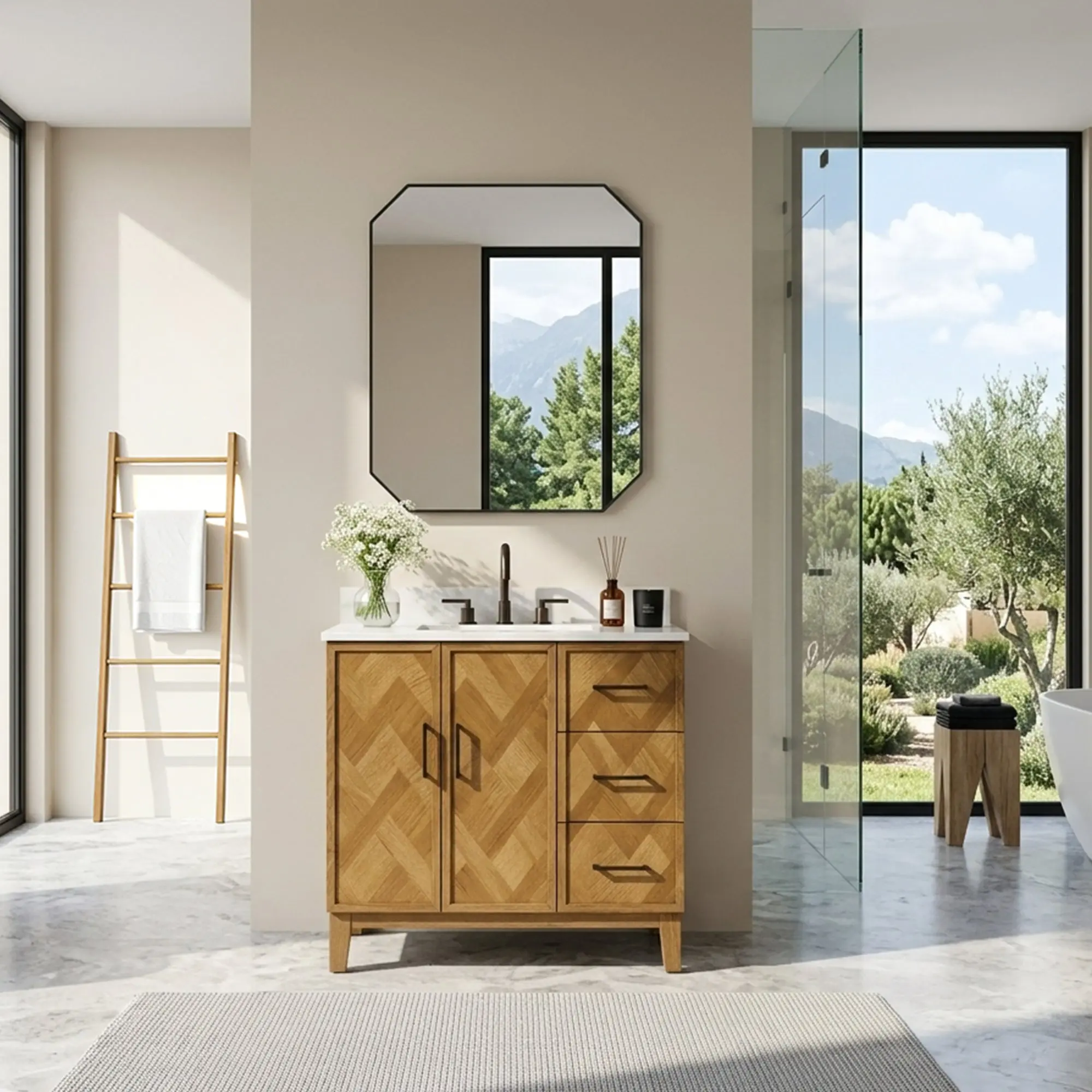 Clara 36"/48"/60"/72" single/double vanity with top