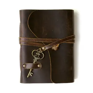 Leather Journal Vintage Notebook for Writing, Sketching & Personal Thoughts – Handmade Diary for Men & Women