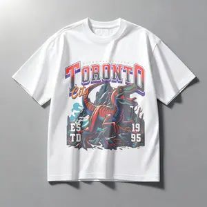 Toronto City Est 1995" Retro Dinosaur T-Shirt Vintage Toronto Canada Graphic Tee for Men WomenVintage Toronto T-Shirt "Toronto City Est 1995" Retro Dinosaur Graphic Tee Canadian City Gift Shirt