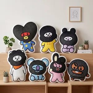 [Plush Pillow] Hooligan Cute Chibi Group Pillow, KPOP Fan Gift Home Decor