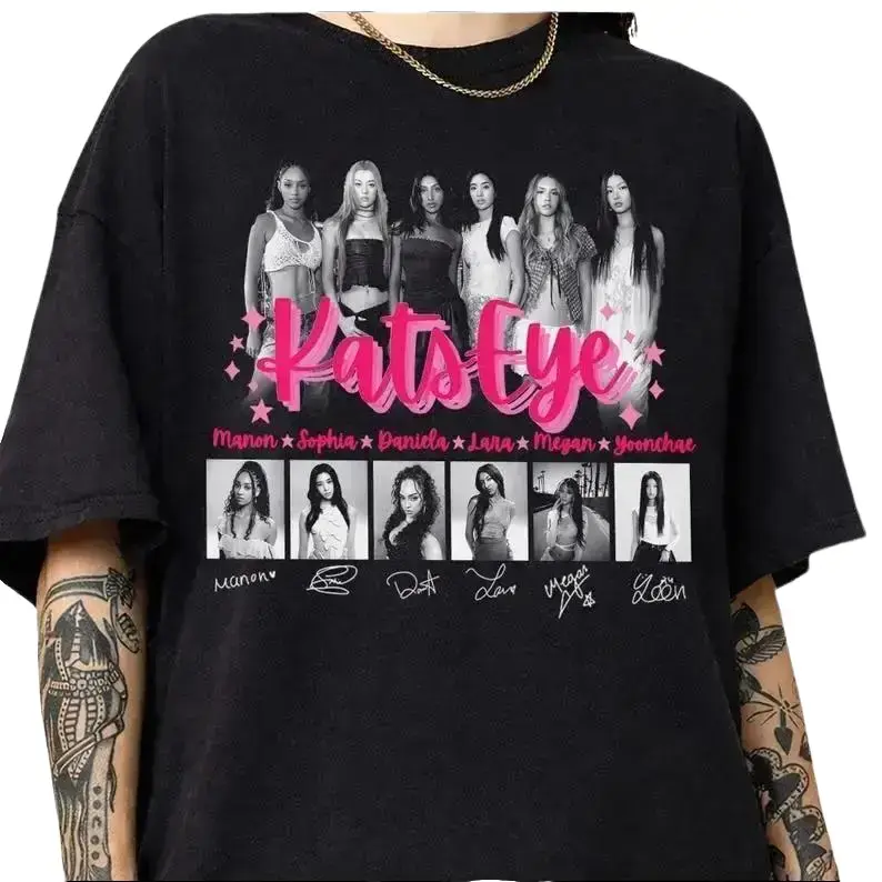Katseye Girls Tee, Katseye Members Shirt, Katseye Merch, Katseye Kpop Shirt, Beautiful Chaos Tour, Kpop Idol Fan Gift, Kpop Birthday Shirt