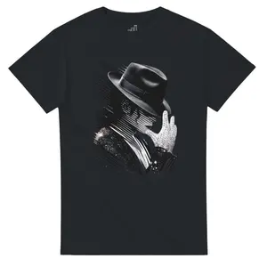 Michael Jackson Silhouette Graphic Tee 80s Pop King Concert Merch Cotton Shirt