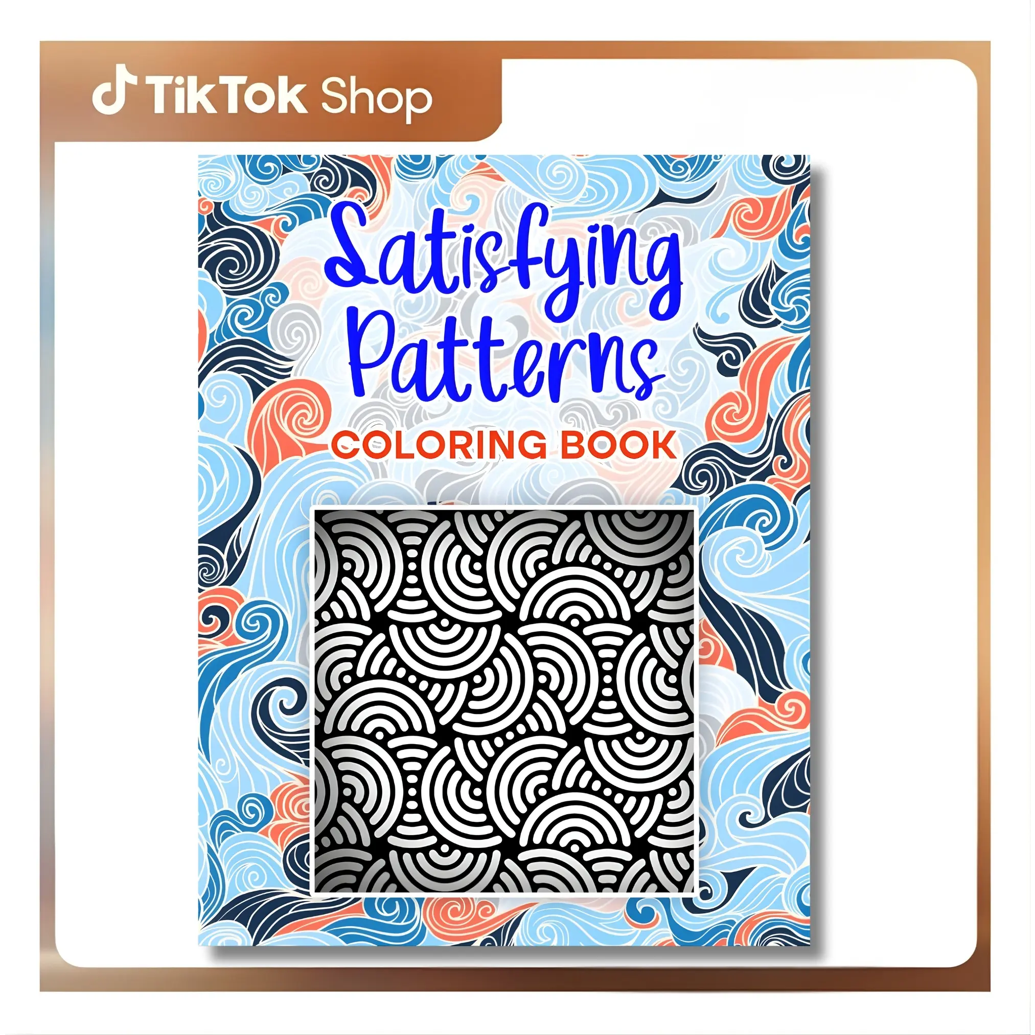Unisex English Coloring Book - Soft Cover, 70 Pages, Zentangle-Inspired Designs, Simple Slow Coloring, Relaxation Mindful Me Time, Gift-Ready for Adults