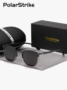 Unisex Simple Style Oval Frame Polarized Sunglasses, Trendy Casual UV400 Sunglasses for Everyday Use, Fashion Accessories for Outdoor Activities