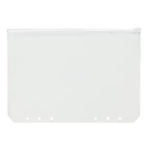Clear Zipper Binder Pocket — A5 Journal Bag Accessory