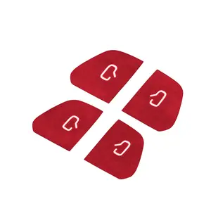 FXETRNL for Tesla Model 3 Highland 2024-2025 & Model Y Juniper 2025 Suede Car Door Switch Button Stickers  - 5 Color Options Black Red Orange Blue Gray Easy Installation Cars Accessories