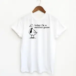 Serious Goose Funny Shirt, Meme Shirt Menswear T-Shirt