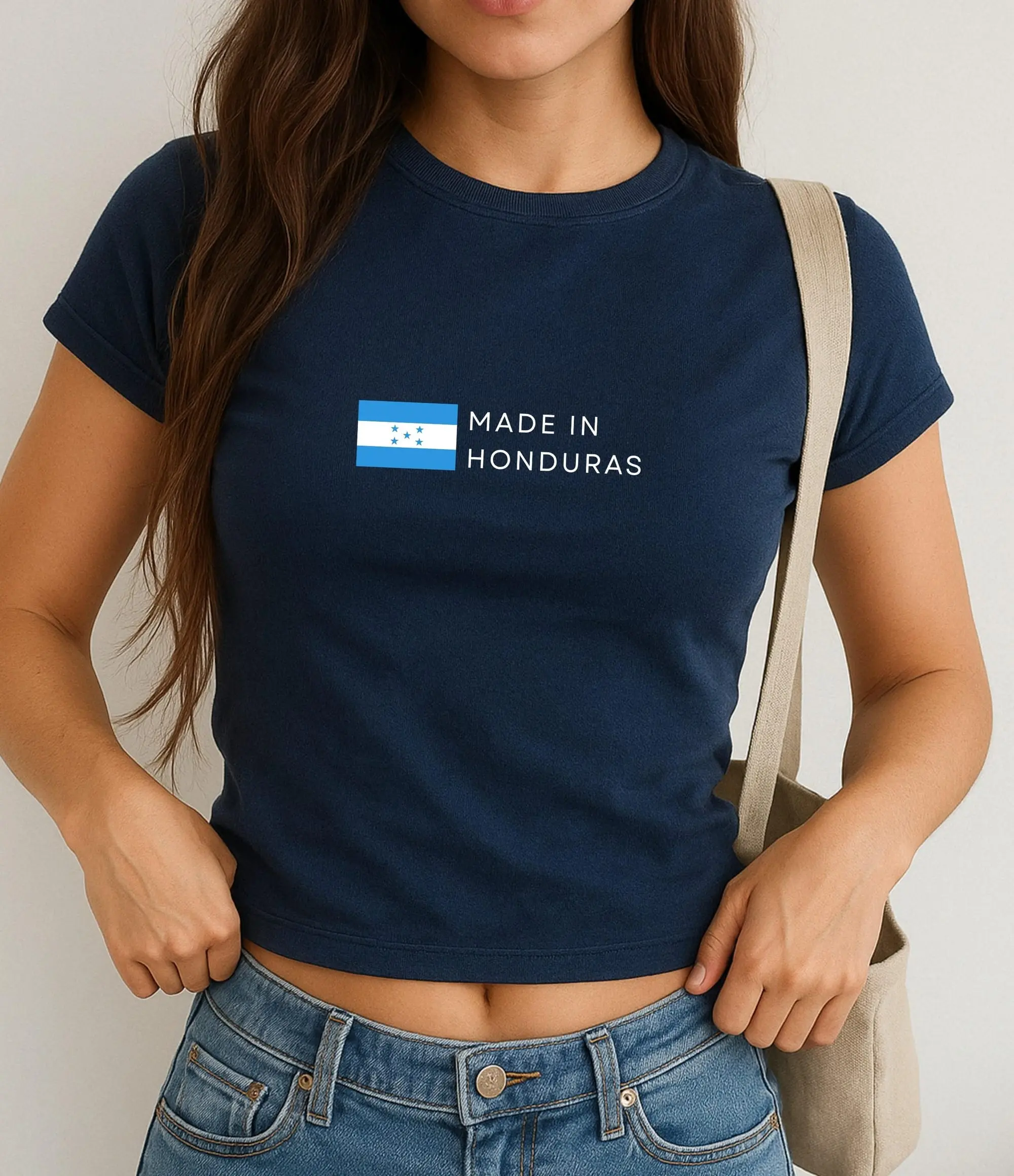 Made In Honduras Baby Tee, Honduras Y2K, Honduras, Honduras Baby Tee, Vintage 2000s 90's Baby Tee, Honduras Shirt, Honduras Top