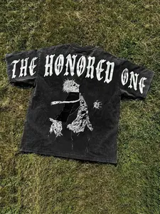 Unisex Graphic Print T-Shirt, Long Sleeve Fitted Tee for Outdoor Travel Party Streetwear, Comfortable Casual Fashion Top