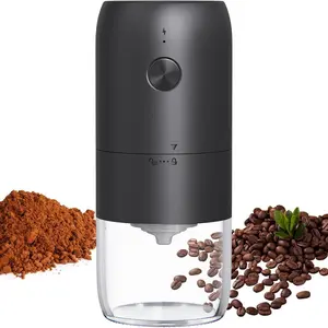 Portable Electric Coffee Grinder, Type-C Rechargeable, Adjustable Coarseness, Ceramic Burr, Ideal for Espresso & French Press, Travel & Home Use