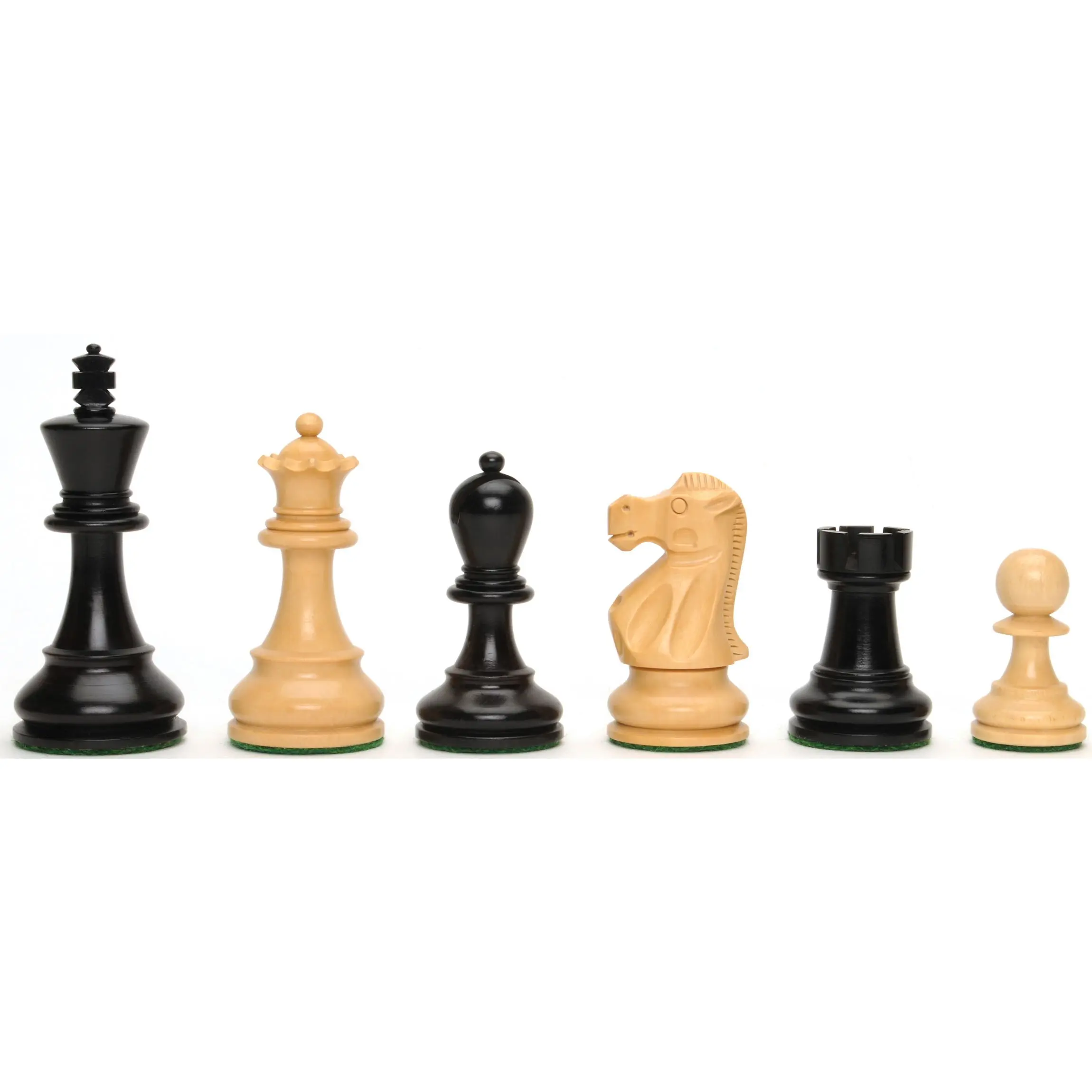 WE Games Jacques Chess Pieces - Weighted  with 3.59 in. King