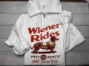 Free rides 1/4 zip crewneck