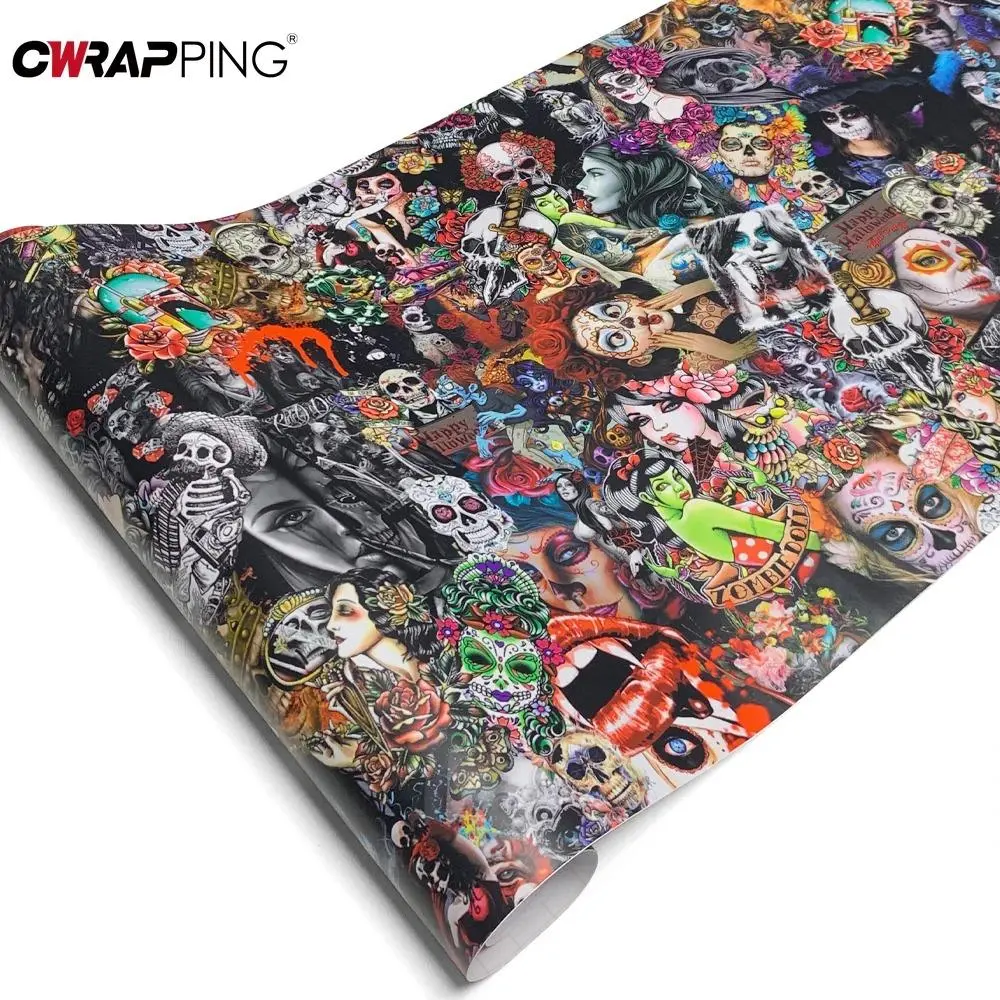 Wrap Vinyl Car Stickers Waterproof Camouflage Printed Self-adhesive Film Car Body Films Tuning Auto Accessories Motorcycles