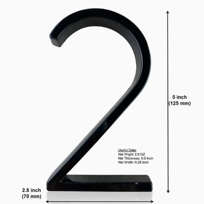 Relief Doorplate, Zinc Alloy Material, Metal Address Sign, Wall Metal Plaque, Outdoor Door Number Plate 0-9, Durable and Stylish Home Accessory